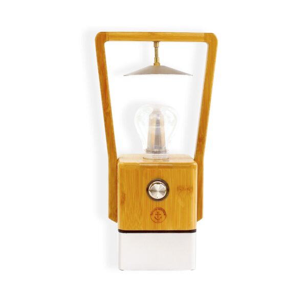 Bamboo Lamp with USB Charger