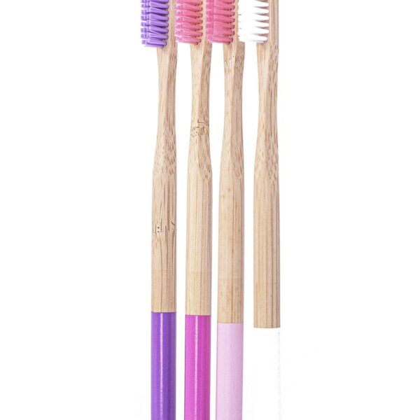 College Originals Bamboo Toothbrush Family Combo Set - Hers
